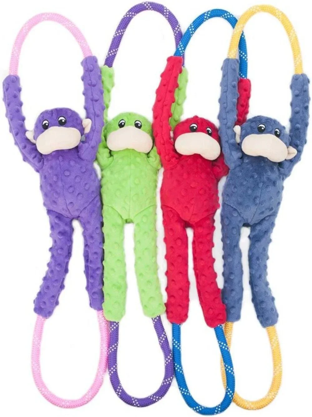 Durable Interactive Dog Tug Rope Toy - Squeaky Pull Toy for All Dog Sizes